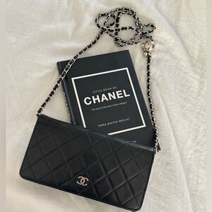 CHANEL Black Wallet with Chain